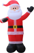 Giant classic Santa inflatable with open arms and a white beard