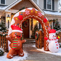 10.5 ft Gingerbread Man Christmas Archway Inflatable